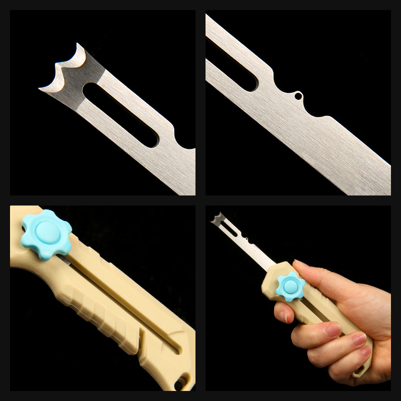 Couteau à calamar en acier ino - Fishing Line Dispenser avis et prix